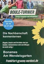 Bouletournier Grüne Frankfurt Nord-Ost Oktober 2026